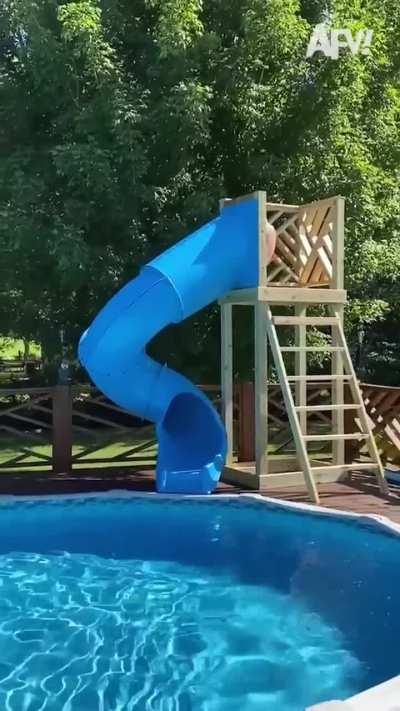 to go down a water slide