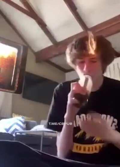 WCGW lighting a bong