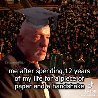 When you spend 12 years for a paper and a handshake