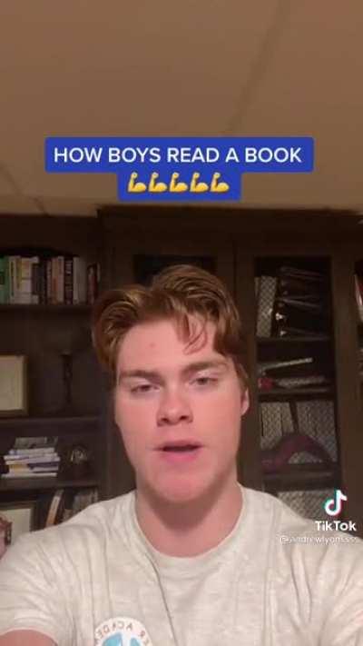 This is indeed how I read a book [satire]
