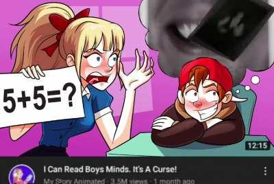 I can read boys minds. It's a curse!