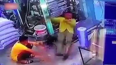 Man Gets Electrocuted During Work