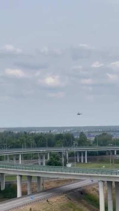 Wagner's Strela missile misses Russian Ka-52 in Voronezh, June 24/2023