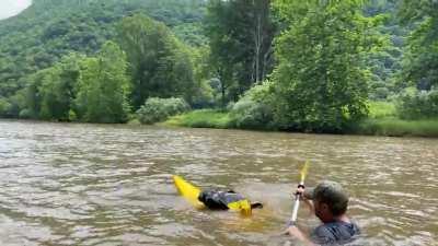 Why float when you can submarine!!! At the end someone asks, “who tipped!?!”