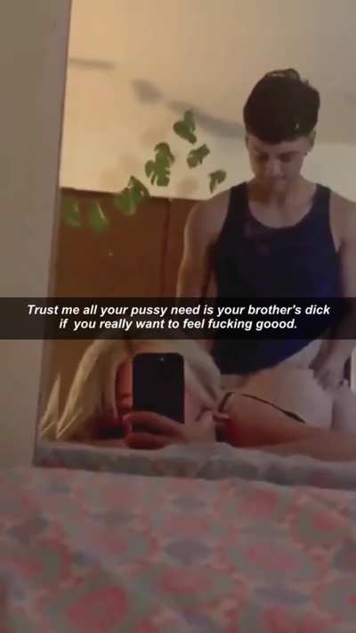 Brother Caption Family Mirror Rough Selfie Sister Taboo Porn GIF by viren93