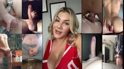 Blonde having fun with cocks