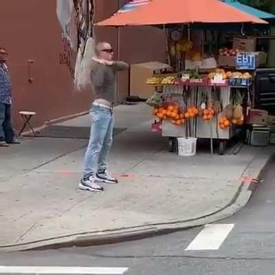 Dance battle in Harlem.