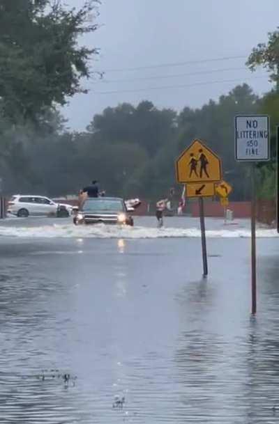 What they do in FL during a hurricane and massive street flooding