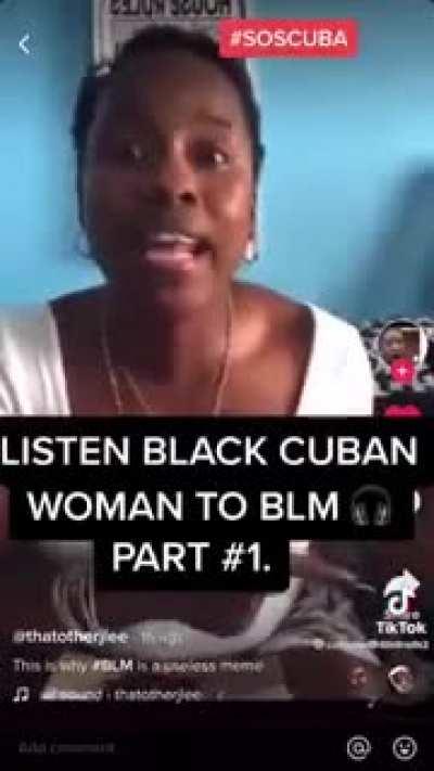 Cubana se siente traicionada por Black Lives Matter.