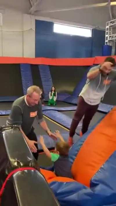 I will use my body weight to catapult my son, WCGW?