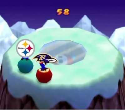 The Steelers winning the AFC North