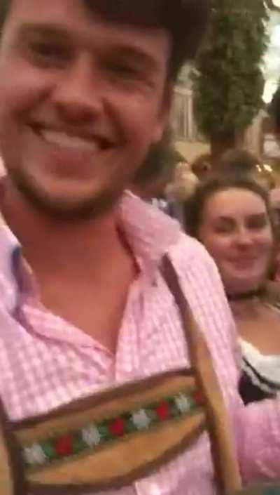 Oktoberfest public pussy grab