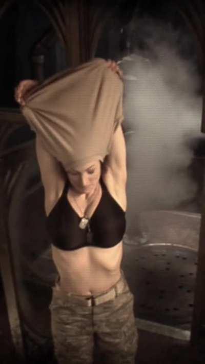 'Lt. Vanessa James Takes A Shower' (aka 'Covered Kino') - Julia Benson in 'Kino' for Stargate Universe S1, 2009 (from blu-ray)