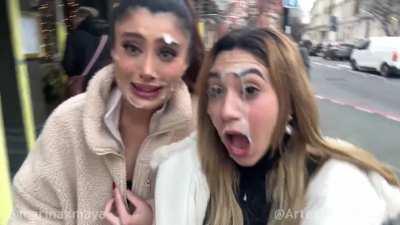 Artemis Carmona & Marina Maya - Epic London Cumwalk!