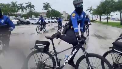 WCGW if our &quot;elite&quot; Police bike taskforce tries to break up a protest?