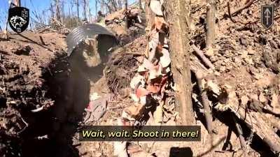 Kharkiv Oblast- Ukrainian forces clearing Russian positions. Eng subtitles included.