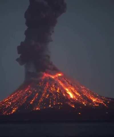 🔥 Volcano At Night