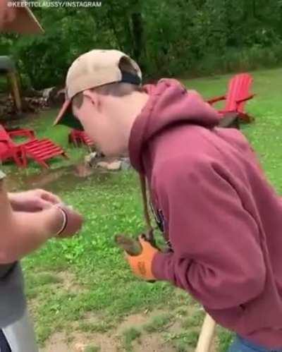 He finds a message in a bottle asking him to be the best man