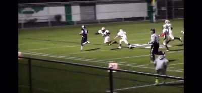 Football player uses the force to make 2 defenders fall