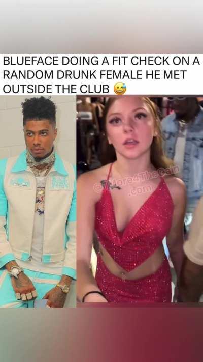 Blueface interviews drunk chick, chick gets ass touched allegedly, she says the other dude touched her inappropriately