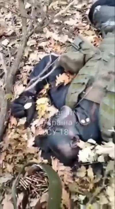 The Ukrainian Army recently came across a dead deeply embedded Russian soldier being slowly devoured whole by a fungal disease.