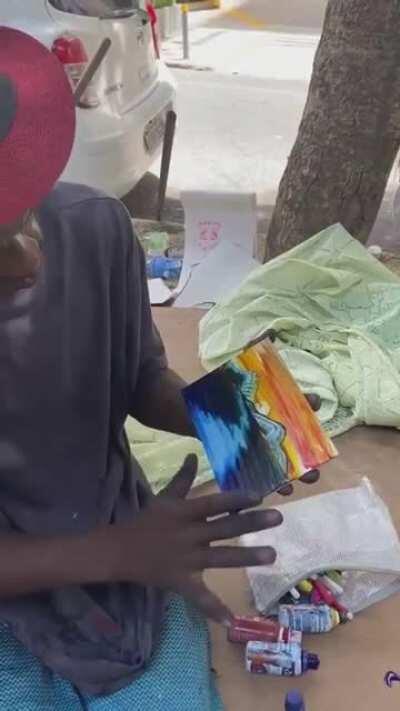 Real talent. I like the way he is painting