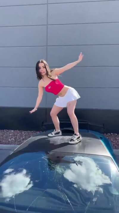 Destroying a windshield for a Tik Tok dance is wild 