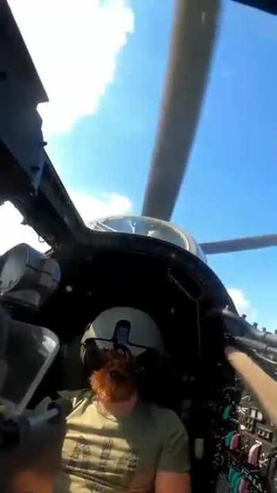 Footage of low-flying Ukrainian helicopter firing unguided missiles