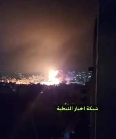 Another footage of the Israeli airstrikes in Beirut targeting the Hezbollah Underground missile depot (according to IDF)