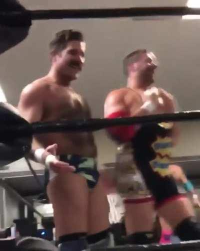 Colt Cabana gets flustered after kissing The Great One