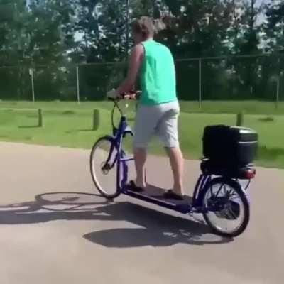 Going for a walk on your bike