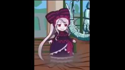 I remember that I saw Shalltear spinning with &quot;You Spin Me Around&quot; in the background but I couldn't find it anywhere...So I made it by myself!