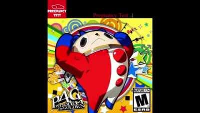 Teddie from Persona 4 available on the Pregnancy Test!!! :0