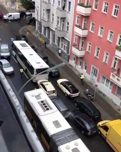 BMW driver in Berlin couldn't wait for the next Grand Theft Auto