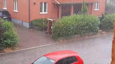 Summer storm in Vantaa, Finland