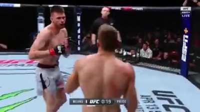 Tim Means cracks Niko Price with counters only to be knocked out spectacularly moments later.