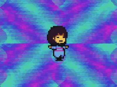 Frisk spin. (Credit to lil'alien on YouTube)