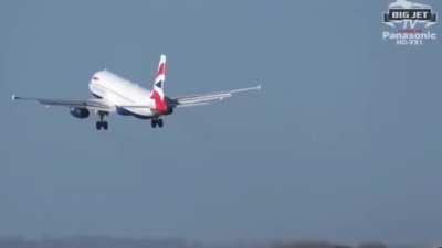 Landing a jet at Heathrow airport in the middle of Storm Eunice