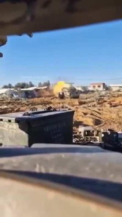 IDF destroys the Abu Jarad gas station, east of Rafah, 8 may 2024