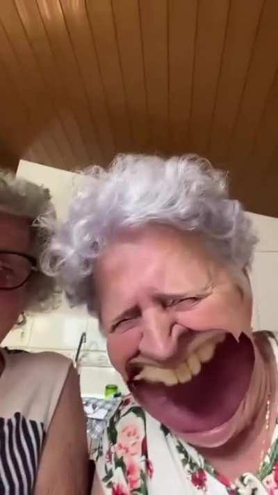 Grandmas are having fun.