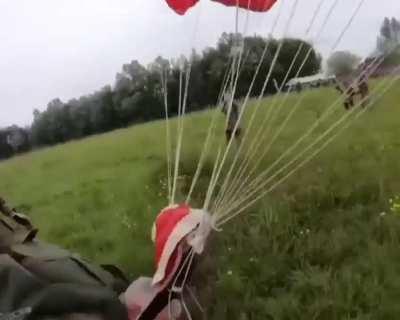 97-year-old WW2 paratrooper veteran returns to Normandy to recreate his D-Day jump.