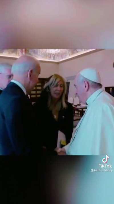 PRESIDENT BIDEN SPEAKING IN #s to the pope‼️‼️‼️ Can someone help Decode ? ? ? This could be one of the craziest decodes.... they’re obviously speaking in #s. Stay enlightened y’all