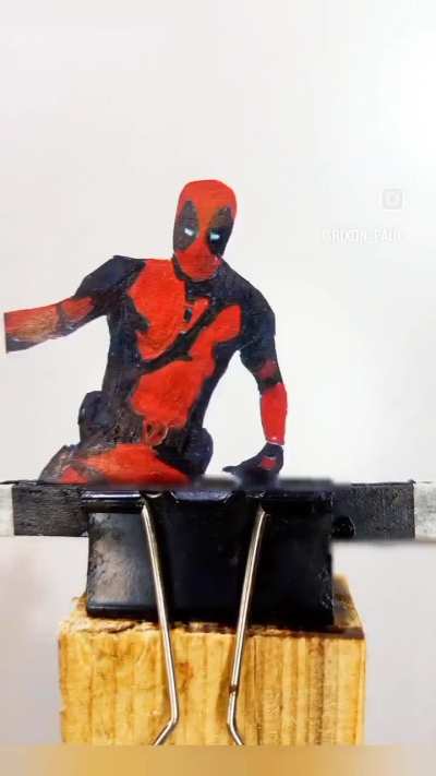 Stop motion of Deadpool dancing on Bye Bye Bye by Nsync