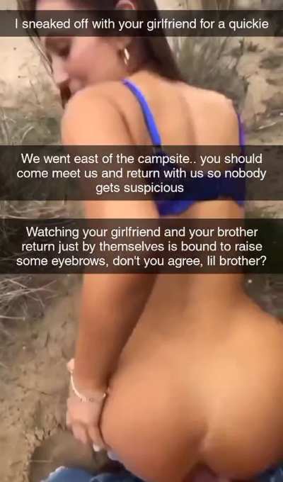 You got revenge on your brother for cumming on your girlfriends face by taking HIS girlfriend and knocking her up — sorry lil bro 😈🤰☺️