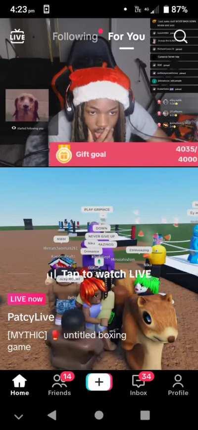 Average tiktok live