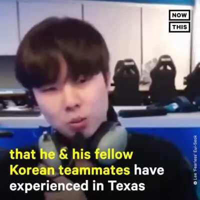 Korean Dallas Fuel player victim of daily anti-Asian racism