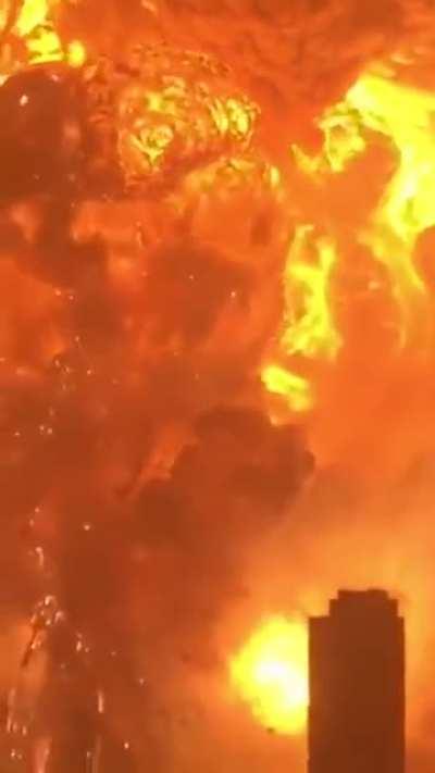 These people recorded the 2015 Tianjin explosions where chemicals that amount to 336t of TNT detonated and took many lives