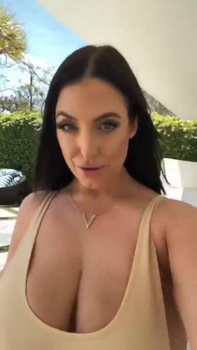 Angela White walks for us