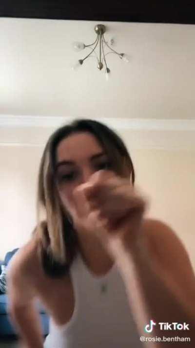 Someone found the tiktok vid of her bouncing breasts