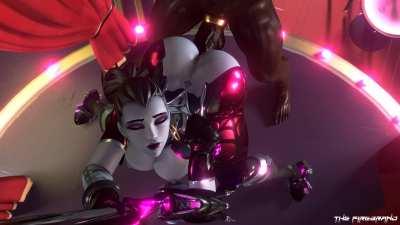 Widowmaker Getting Blacked (The Firebrand)[Overwatch]